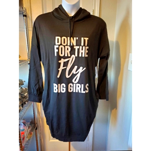 Fly Big Girls Hoodie Dress - Picture 3 of 6